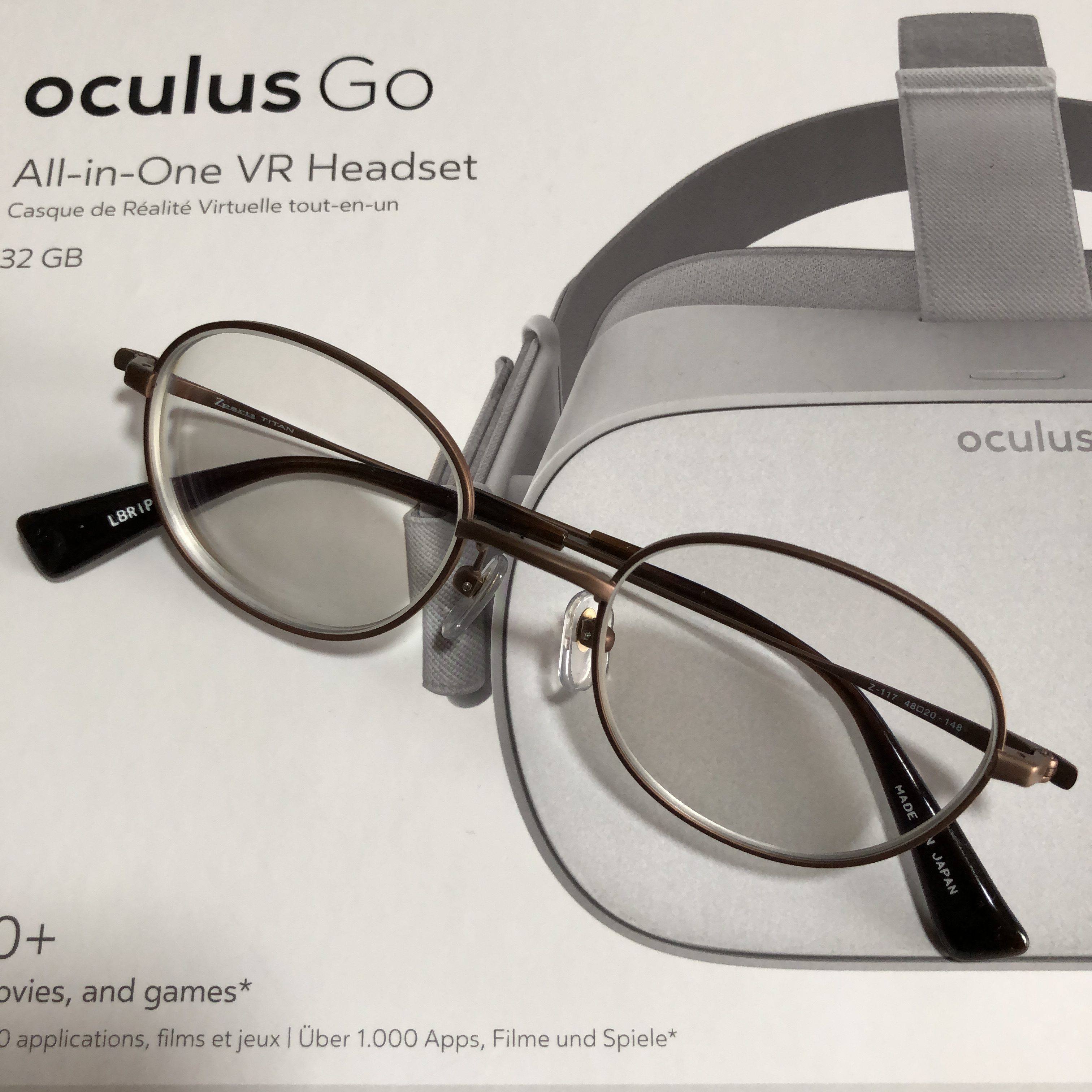 【 Oculus Go（オキュラスゴー）用メガネを考える！】VRゴーグルのメガネはどんな度合いで作ればいいか？検証しております(￣▽￣)